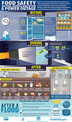Food safety before, during and after a power outage