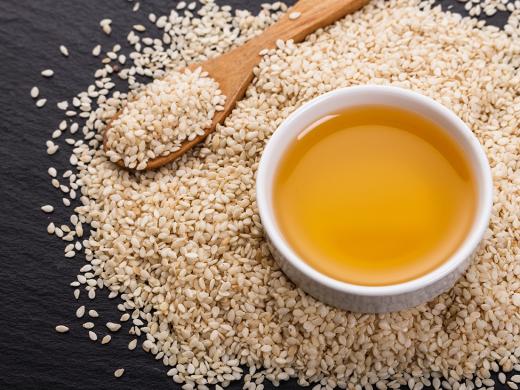 Sesame seeds and sesame oil.